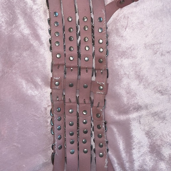 Pink strappy harness set - Picture 4 of 4